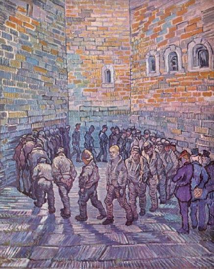 Vincent Van Gogh The Round of the Prisoners France oil painting art